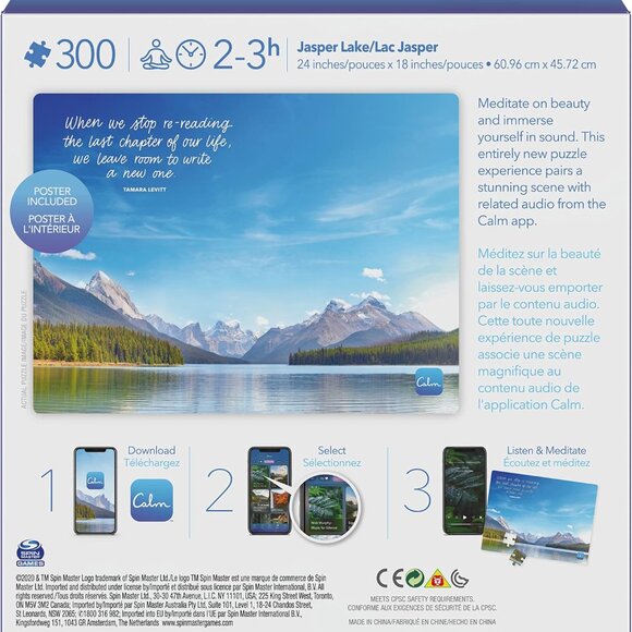 300 Piece Calm Jigsaw Puzzle for Relaxation, Stress Relief, and Mood Elevation, - Picture 8 of 9